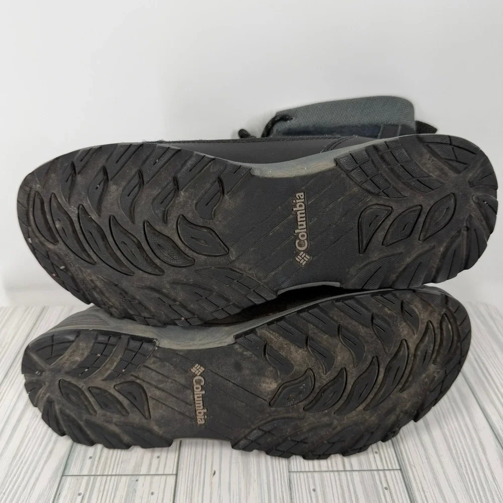 Columbia Meadows Shorty Omni-Heat Black Waterproof Winter Snow Boots‎ Women's 9